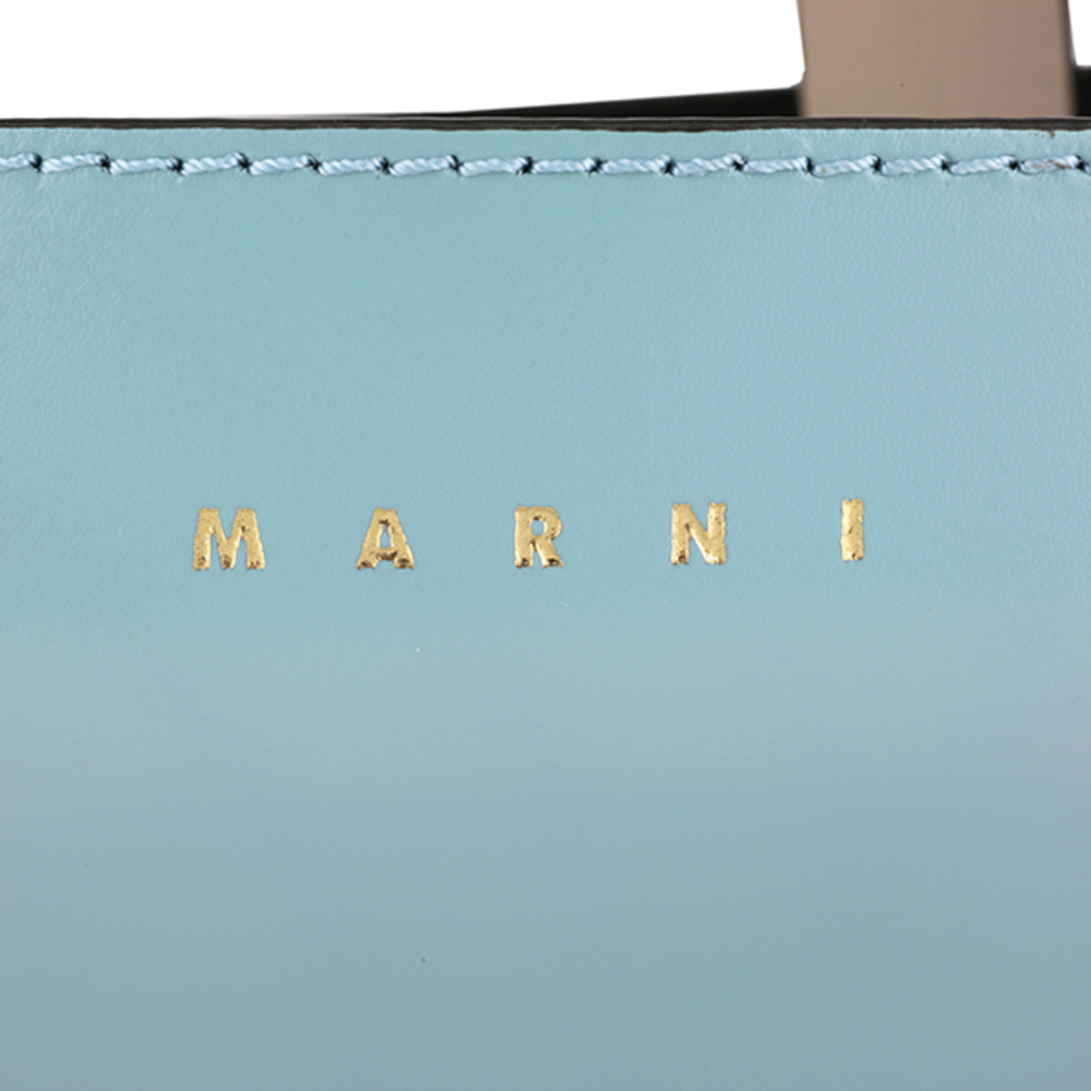 Marni Shoulder Bag Museo Light Blue Orange - Picture 9 of 9